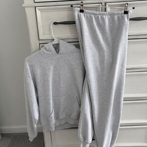 SKIMS Gray Hoodie Sweatshirt